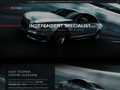 Glasgow Car Garage Website web design webdesign