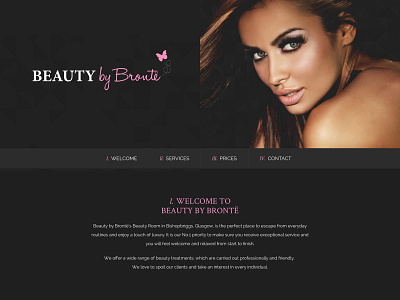 Beauty Salon Website Design web design webdesign