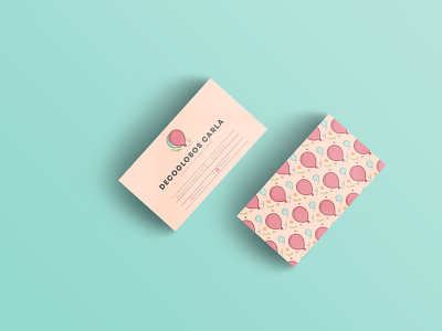 bussines card - decoglobos branding design illustration minimal vector