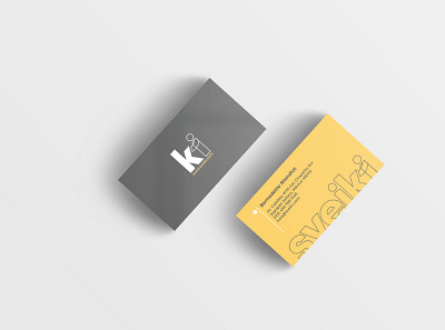 Tarjeta de presentacion sveiki app branding design illustrator logo minimal ui vector website
