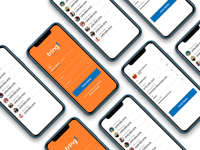 Concept design for tring app figma icon logo ui ux