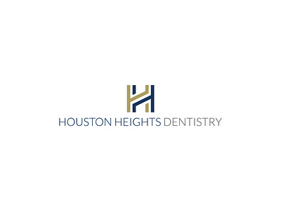Houston Heights logo concept branding design illustration letter logo