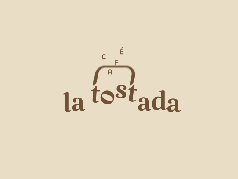 "Café La Tostada" Logo Animation animacion animation branding cafe coffee identity logo mg motion toast tostada