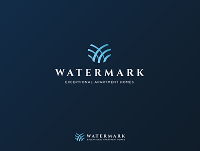 Watermark logo lines logo typography water