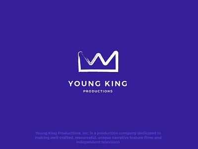 Young King crown king logo purple