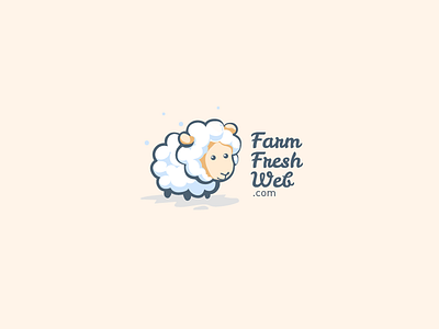 Farm Fresh Web animals cute illustration logo