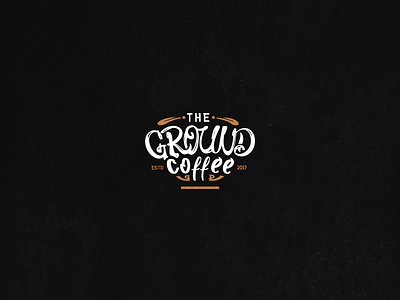 Ground Coffe coffe custom grunge hipster typography vintage