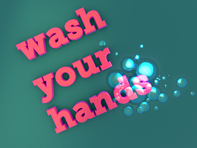Wash Your Hands 3d arnold autodesk maya logo maya