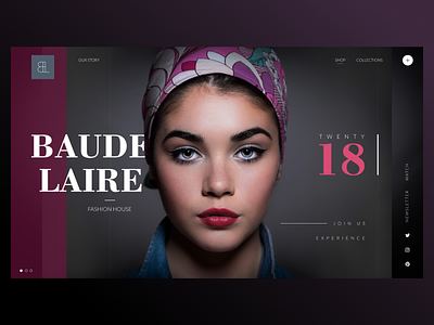 Baudelaire Fasion House 2018 codecanary figma frenchtech frontend techloirevalley ui uidesign ux uxdesign webdesign
