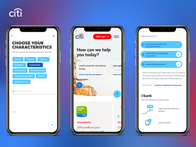 Citi bank mobile app app bank banking branding citi corporate fintech site ui