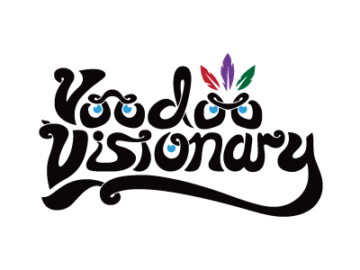 Voodoo Visionary Logo font graphic art graphic design live music logo logos music tiki type typography voodoo wren design