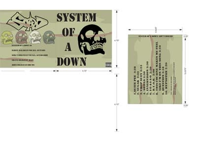 System of a Down digital art music typography