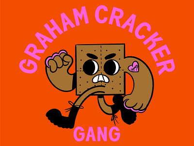 Graham Cracker Gang biker character design digital illustration illustration illustration digital illustrator procreate retro illustration retrosupplyco