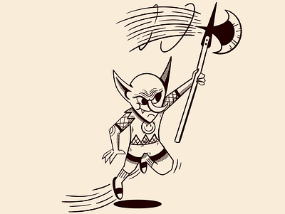 Goblin cartoon character cartoon illustration character design digital illustration illustration illustrator procreate retro truegritsupply