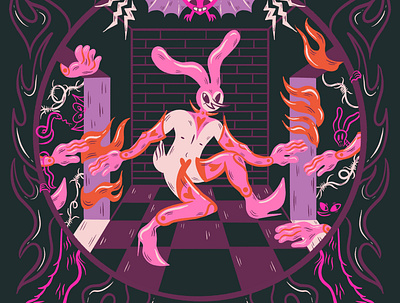 Weird Bunny character design design digital illustration illustration illustrator procreate truegritsupply