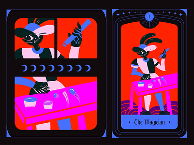 The Magician character design design digital illustration illustration illustrator procreate tarot tarot cards truegritsupply