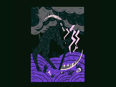 Death character design death design digital illustration goat illustration illustrator procreate tarot tarot card truegritsupply