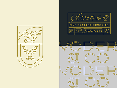 Yoder & Co Branding badges branding branding suite design graphic design illustrator logo photographer wedding