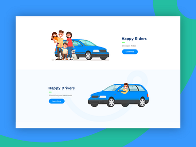 Landing Page - Rider Hailing App