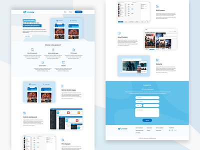 Cinema Products - Landing Page design ui ui design ui ux website design