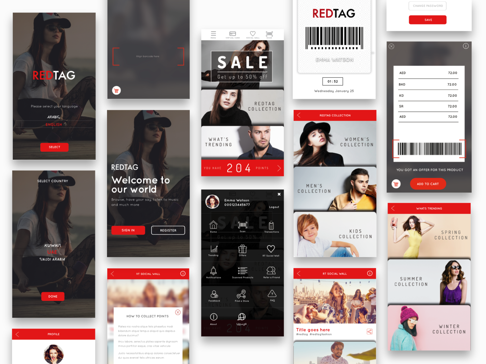 Clothing Brand Loyalty Program by Sam Daniel Mathew on Dribbble