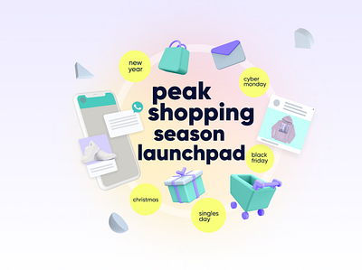 PEAK Shopping Season for Insider branding figmadesign landing page ui wacom
