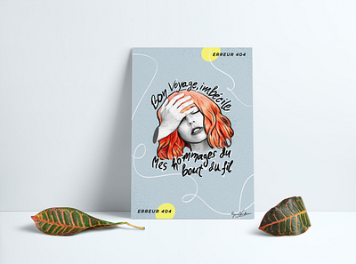 'Tired of your drama' - Personal Poster adobe branding design digital art illustration portrait procreate ui vector wacom