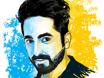 Ayushmann Khurrana Digital Portrait digital art illustration painting photoshop photoshop art portrait wacom