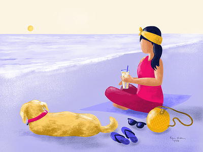 Beach bums adobe ai illustration illustrator ipad procreate sea travel vector