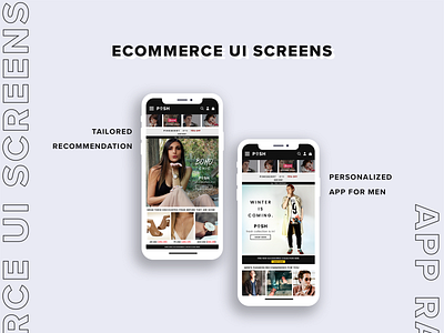 Recommendation screen for eCommerce App adobe brand ecommerce app graphic design photoshop recommendation ui ui ui design