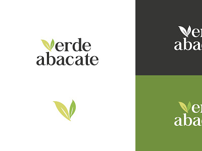 Verde Abacate | Logo Variations green icon leaf logo visual identity