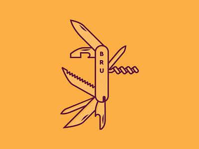BruTrek Illustration branding explore identity illustration knife vector