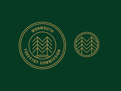 Monmouth Badge badge brand illustration vector