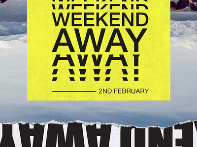 Weekend Away layout tear texture type