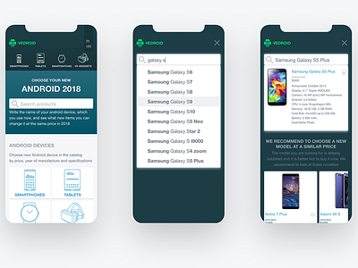 Mobile User Scenario - Search Product design ui ux web