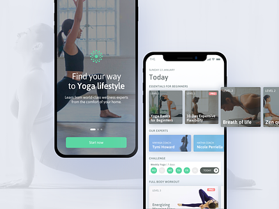 Yoga Training | iOS App app design design system ios training ui user interface design ux yoga
