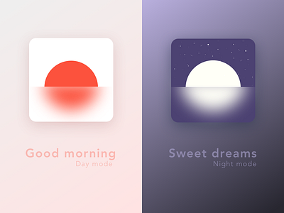 Day / Night mode for alarm clock ⏰ alarm clock calendar dail dailyui daynight design illustration inspiration inspo ui