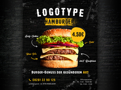 Concept Banner Design banner burgers design designs print print design