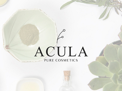 Acula Cosmetics cosmetics cosmetics logo green logo luxurious logo modern monoline nature logo plant logo plants professional simplistic soap