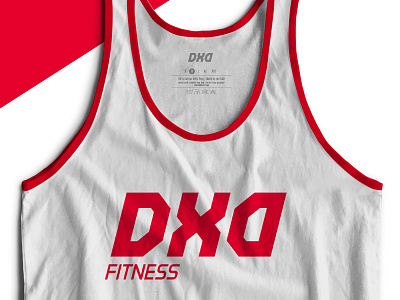 DXD Fitness athlete energetic logo fast logo fitness gym logo modern professional red red logo simplistic sports logo workout