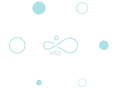 Vita Health blue blue logo elegant logo health logo meditate meditation modern professional simplistic spirituality vitality logo wisdom logo