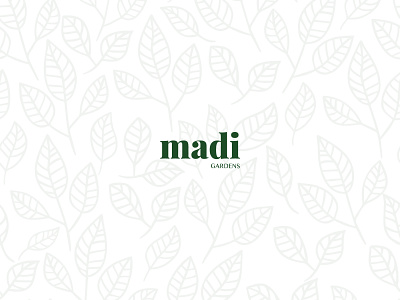 Madi Gardens brand assets brand identity branding business company branding company logo design green icon identity system logo logo design logo mark modern nature professional
