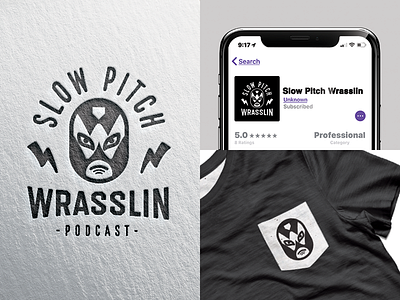 Wrestling Podcast Logo icon illustrator iphone letter press logo photoshop podcast t shirt typography vector wrestling