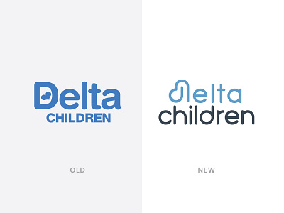 Delta Children Logo Redesign branding design ecommerce illustrator logo redesign typography vector