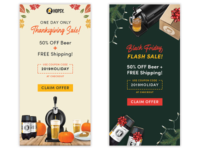 Holiday Email Design design ecommerce email holiday marketing photoshop promotional typography