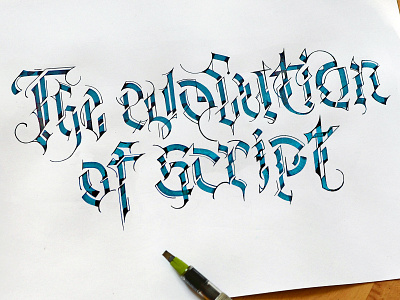 The evolution of Script blackletter calligraphy cyberpunk cyberpunk 2077 gothic lettering logotype каллиграфия леттеринг