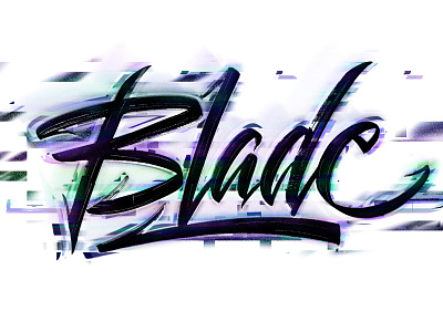 Blade Glitch Lettering calligraphy design inktober inktober2020 lettering logodesign logotype typography