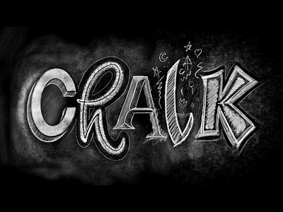 Chalk lettering brushes test calligraphy chalk chalkboard illustration lettering procreate typography