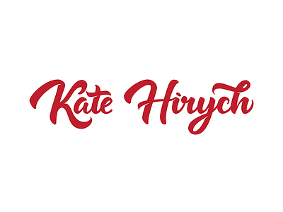 Kate Hyrich personal logo calligraphy lettering logodesign logotype typography