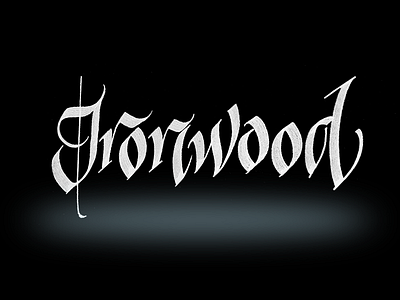 Ironwood calligraphy lettering logodesign logotype typography